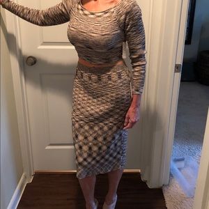 Free People crop and skirt. NWT